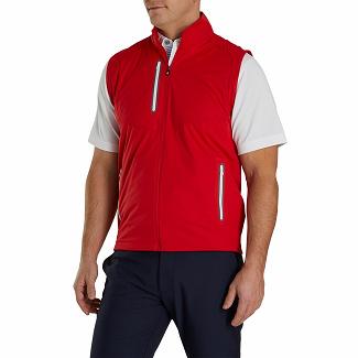 Men's Footjoy Golf Vest Red NZ-41743